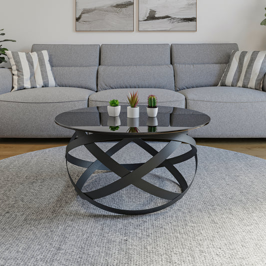 Firenze (Vetro Dark Grey, Nero)